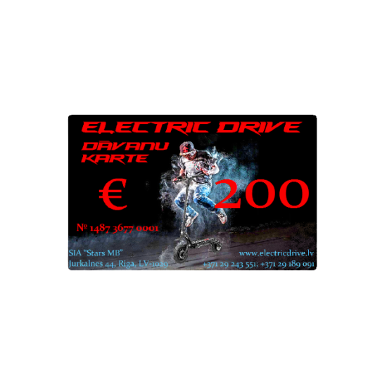  Dāvanu karte 200€