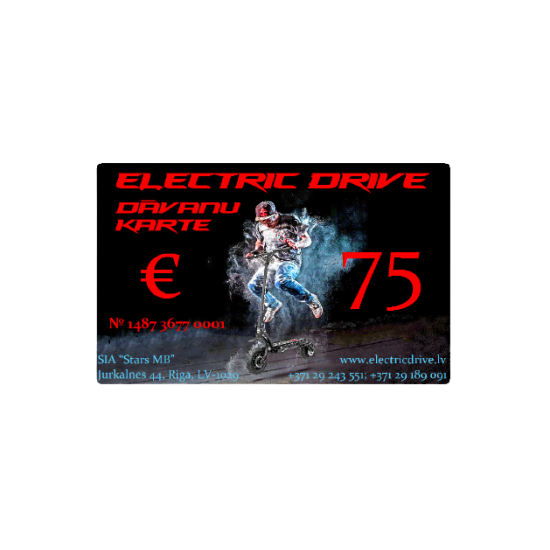 Dāvanu karte 75€